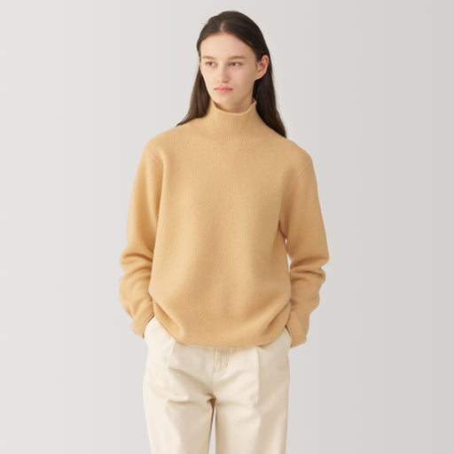 Labo Women's Yak Blend Turtleneck Sweater MUJI