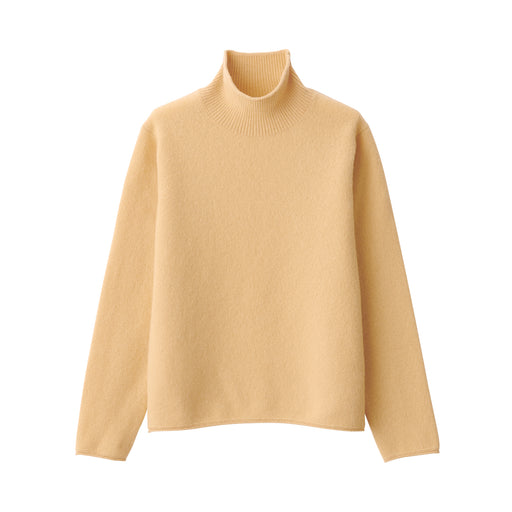 Labo Women's Yak Blend Turtleneck Sweater Smoky Yellow MUJI