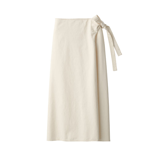 Labo Women's Washi Blend Wrap-Around Skirt Natural MUJI