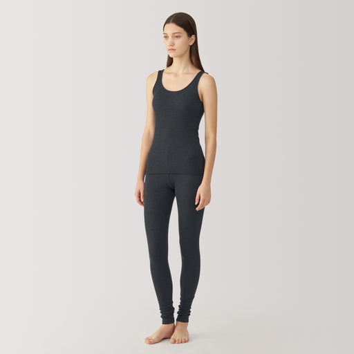 Labo Women's Lyocell Silk Ribbed Leggings MUJI