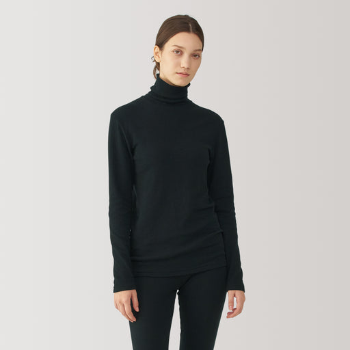 Labo Women's Cotton Cashmere Turtleneck T-Shirt MUJI