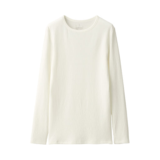 Labo Women's Cotton Cashmere Crew Neck T-Shirt Off White MUJI