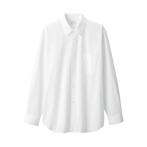 Labo Men's Poplin Regular Collar Shirt White MUJI