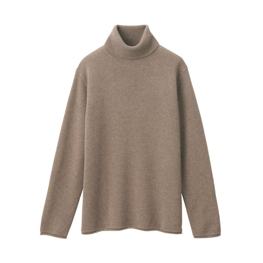 Labo Men's Natural Cashmere Turtleneck Sweater Mocha Brown MUJI