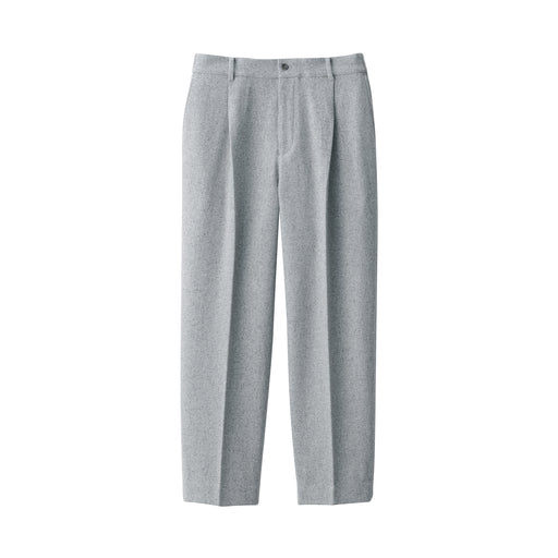 Labo Men's Cashmere Mix Darted Pants Light Gray MUJI