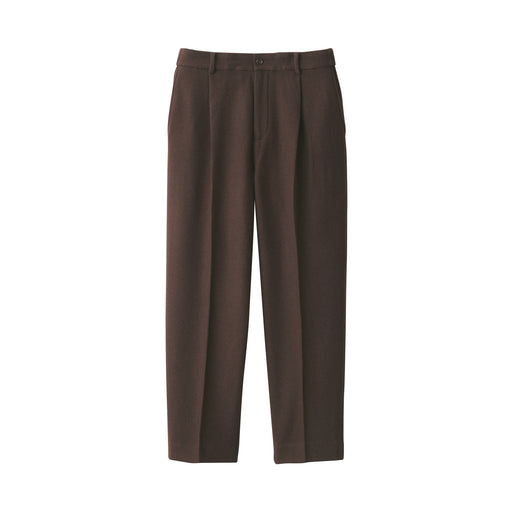 Labo Men's Cashmere Mix Darted Pants Dark Brown MUJI