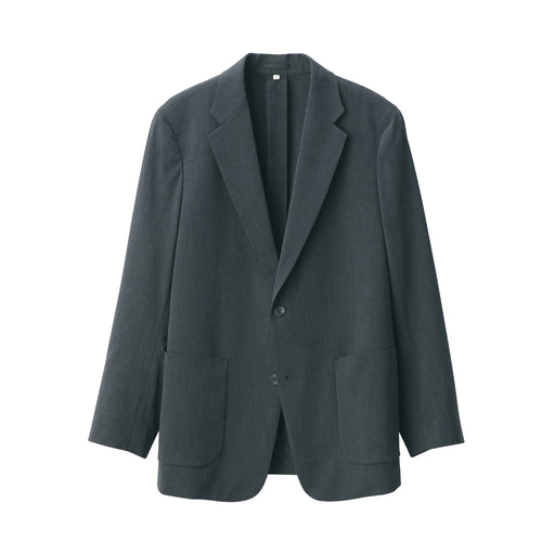 Labo Men's Stretch Tailored Jacket Charcoal Gray MUJI