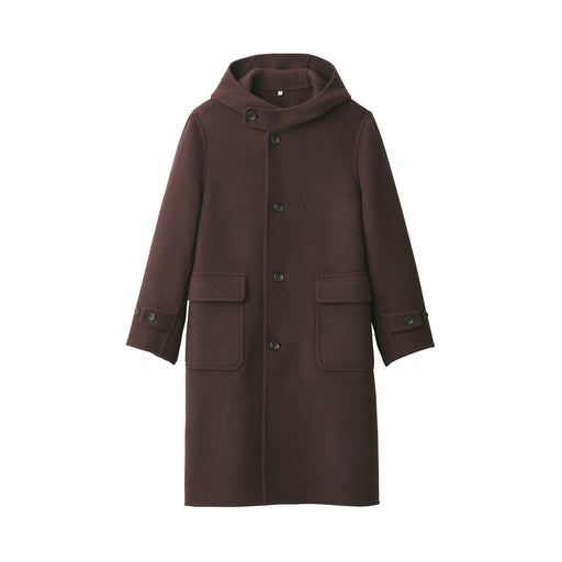 Labo Men's Cashmere Mix Duffel Coat Dark Brown MUJI