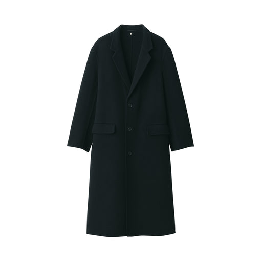 Labo Men's Cashmere Mix Chester Coat Black MUJI