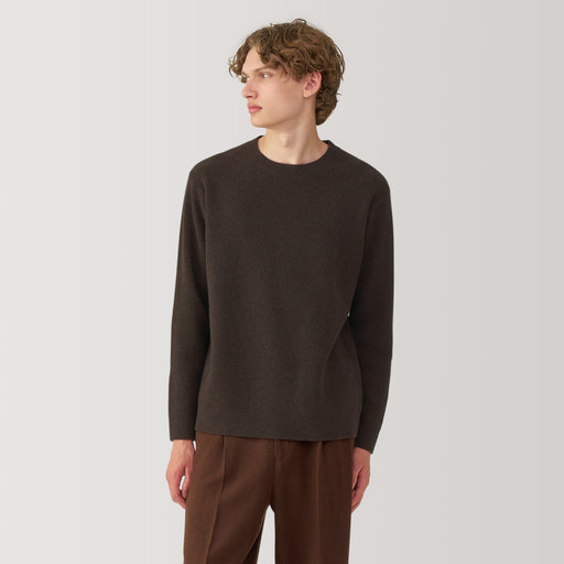 Labo Men's Natural Yak Wool Crew Neck Sweater MUJI