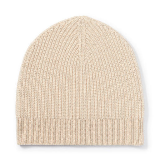 Labo Natural Color Cashmere Knitted Beanie Beige MUJI