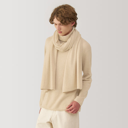 Labo Natural Color Cashmere Knitted Stole MUJI