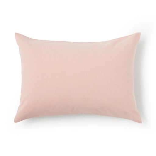 Washed Cotton Pillowcase Pink MUJI