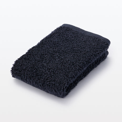 Labo Silk Blend Hand Towel Navy MUJI