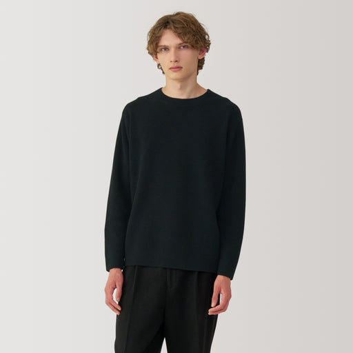 Labo Men's Natural Yak Crew Neck Sweater MUJI