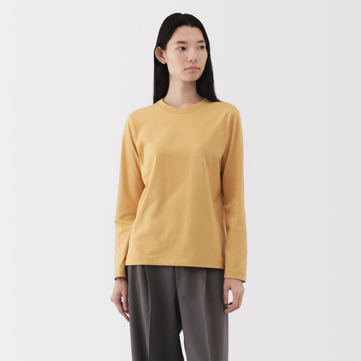 Women's Jersey Crew Neck Long Sleeve T-Shirt MUJI