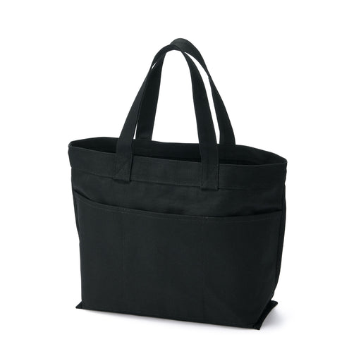 Canvas Wide Tote Bag Black MUJI