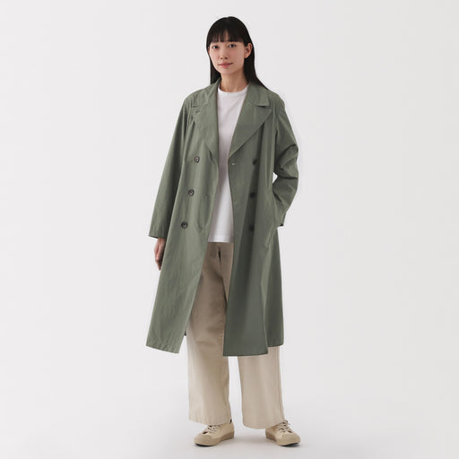 Women's Water Repellent Trench Coat MUJI