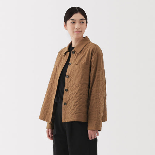 Women's Kapok Blend Double Gauze Quilted Jacket MUJI