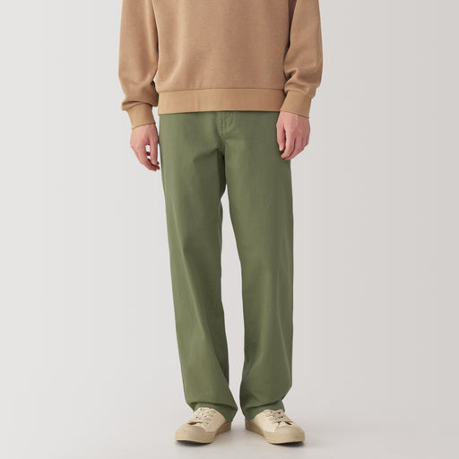 Men's Washed Chino Wide Pants MUJI