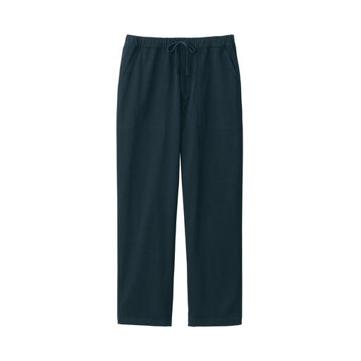 Men's Stretchy Jersey Baker Trousers Dark Navy MUJI