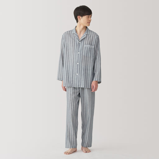 Men's Side Seamless Double Gauze Pajamas MUJI