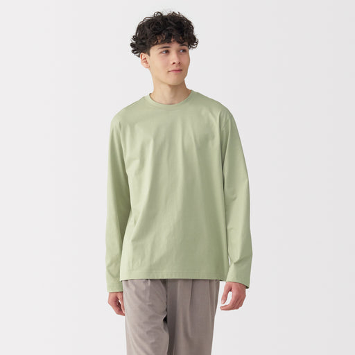 #WK52 +CAN - Men's Jersey Crew Neck Long Sleeve T-Shirt AB1L325S MUJI