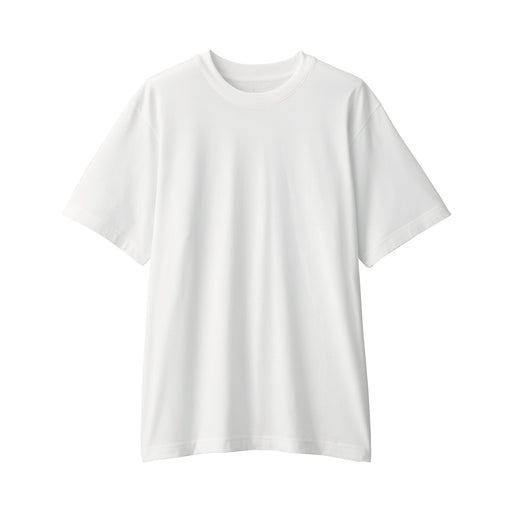 Men's Jersey Crew Neck Short Sleeve T-Shirt White MUJI