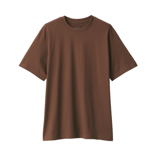 Men's Jersey Crew Neck Short Sleeve T-Shirt Brick MUJI