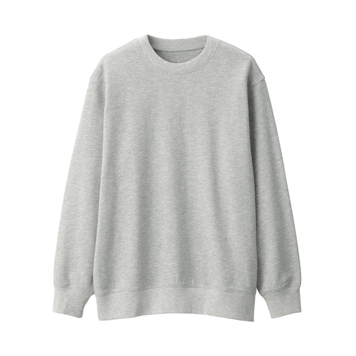 Men's Jersey Slub Crewneck Pullover Sweatshirt Gray MUJI