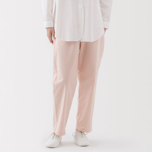 Women's Washed Cotton Easy Tapered Pants MUJI