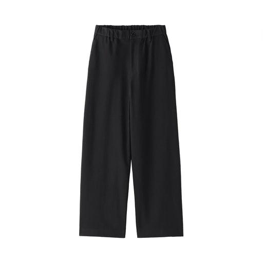 Women's Stretchy Jersey Easy Tapered Pants Black MUJI