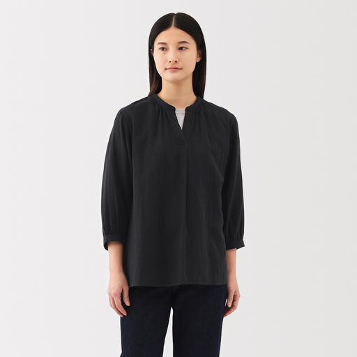 Women's Kapok Blend Double Gauze Tunic MUJI