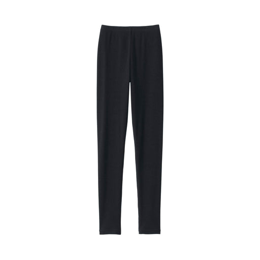 Women's Stretch Rib Full Length Leggings Black MUJI