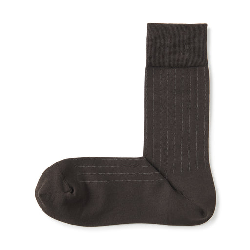 Right Angle Socks Brown Stripe MUJI