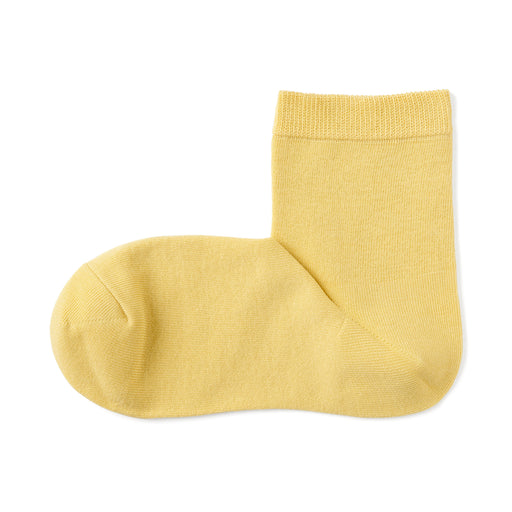 Right Angle Loose Top Short Socks Light Mustard MUJI