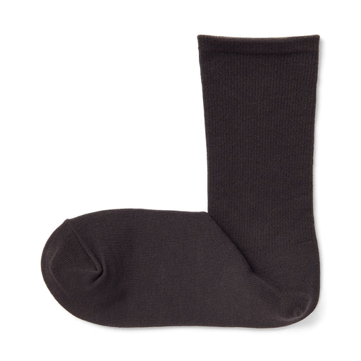 Right Angle Loose Top Tapered Socks Brown MUJI