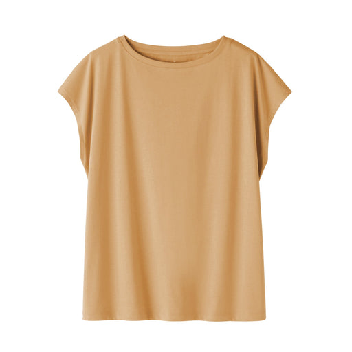 Women's Jersey French Sleeve T-Shirt Mustard MUJI