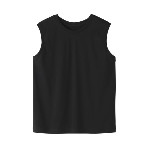 Women's Jersey Sleeveless T-Shirt Black MUJI