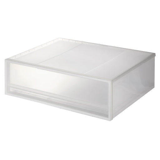 Polypropylene Storage Wide Drawer Small (W21.6 x D17.3 x H7.1") MUJI