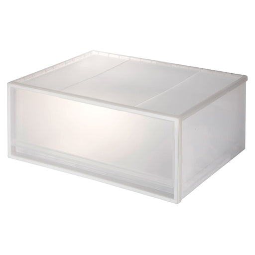 Polypropylene Storage Wide Drawer Large (W21.6 x D17.3 x H9.4") MUJI