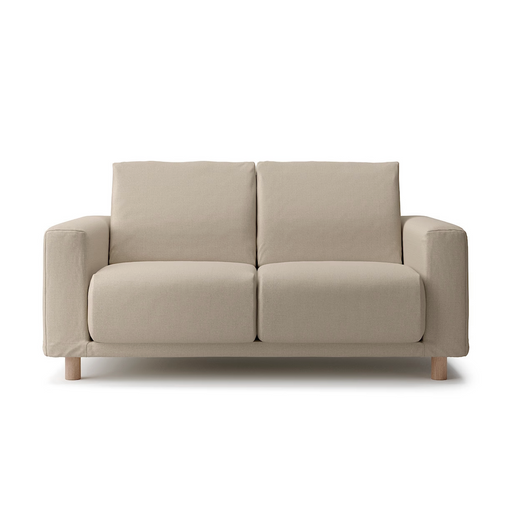 Cotton Canvas Cover for Urethane Pocket Coil Sofa - 2.5 Seater (Body Sold Separately) MUJI
