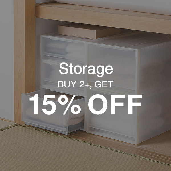 Storage: Buy 2, get 15% OFF