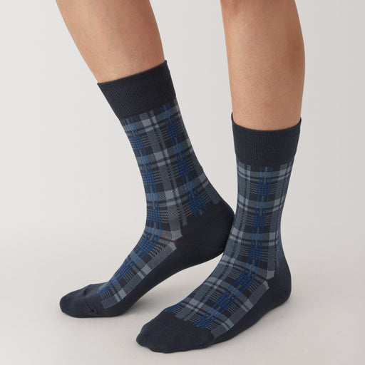 Right Angle Patterned Business Socks MUJI