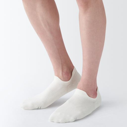 Right Angle Sneaker Socks with Tabs Off White 25-27 cm (US W9-11 M7.5-10) MUJI