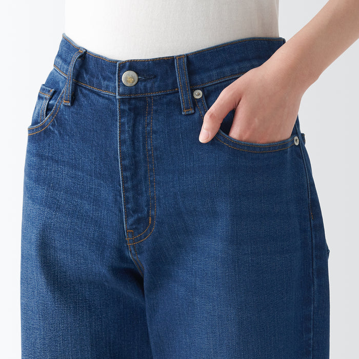 Women's Stretch Denim Relax Wide Pants | MUJI USA