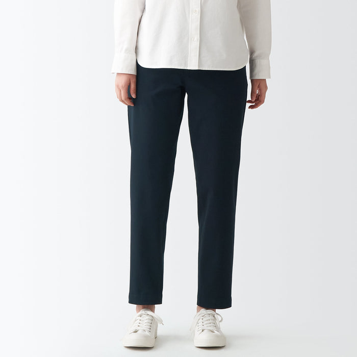 MUJI Women's 4-Way Stretch Boyfit Chino Pants