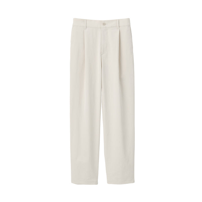 Women's Water Repellent Chino Tuck Pants | MUJI USA