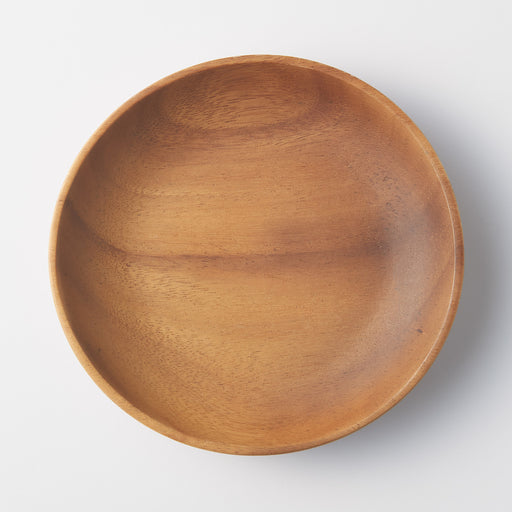 Acacia Deep Plate - 7.9 x 1.6" MUJI