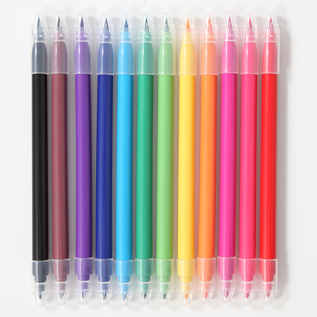 Muji Style Color Burst Pens: 12 Pack